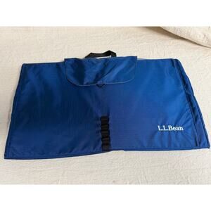 LL Bean Travel Garment Folder Packing Organizer Blue Hanging Garment Folder